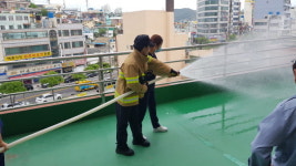 여수소방서, 강남요양병원 합동 소방훈련