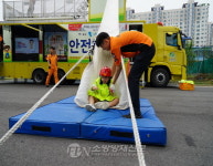 음성소방서, 동성유치원 대상 보고 느끼고 체험하는 이동안전체험