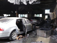 군포 산본동 자동차정비소 불… 8100만원 피해