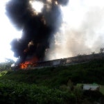 나주소방서, 염소 축사 화재 진압… 200여 마리 폐사