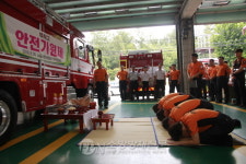 노원소방서, 신규 소방차량 무사고 안전기원제