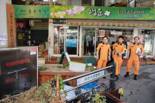 구로소방서, 소방지휘 전통시장 안전확인