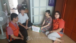 강북소방서, 독거중증장애인 119안전복지 방문 서비스