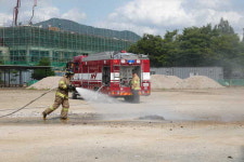 순천소방서 승주119, 한국바둑고등학교 합동 소방훈련