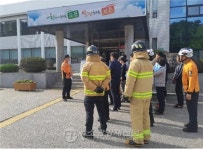 보은소방서, 삼승면사무소 화재 대비 무각본 소방훈련