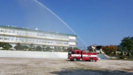 산청소방서, 신등중 대상 합동 소방훈련