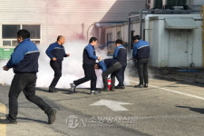 진천소방서-선일다이파스공장, 직장 자위 소방대 합동 소방훈련