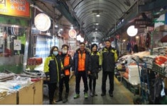 김해동부소방서 동상 의소대, 전통시장 화재 예방 순찰