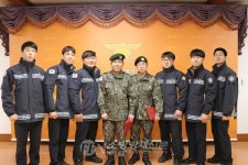 영월소방서 “전역 명받아 신고합니다” 의무소방원 전역식