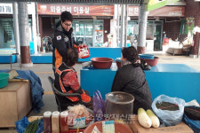 고성소방서, 거진전통시장 점포 소방안전 교육