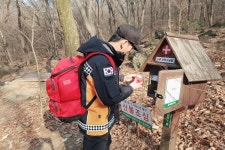 대전동부소방서, 식장산 등 산악위치표지판ㆍ119산악구급함 점검
