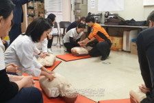송파소방서, 약국서 심폐소생술 교육