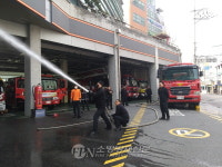 성북소방서, 화재 대응능력 향상 방수훈련