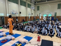 영광소방서, 해룡중 미래소방관 체험교실 운영