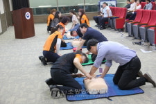 청주동부소방서, 국가기상슈퍼컴퓨터센터 심폐소생술교육