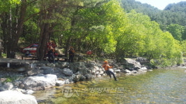태백소방서, 구조대 풍수해 대비 수난구조훈련