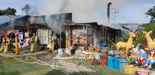 울산 울주군 체험농원 창고화재… 1100만원 재산피해