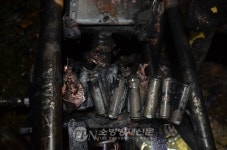 양산소방서, 전동스쿠터 화재 관계자 소화기로 화재 진압 