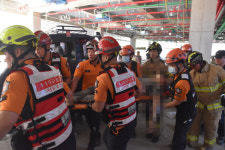 서울강서소방서,  신축공사장 안전사고 인명구조