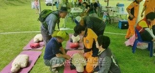 정선소방서, 아우라지 뗏목 축제 소방안전체험ㆍ홍보 부스