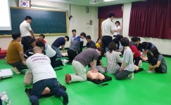 김해서부소방서, 관동중 교직원 심폐소생술 교육