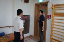 김기영 대전동부소방서장, 피난 약자시설 지도 방문