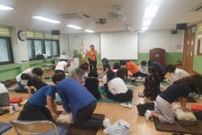 대전동부소방서, 대룡초 대상 심폐소생술 교육