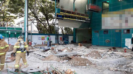 경기 성남시 정자동 주유소 폭발사고… 작업자 1명 부상