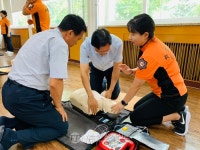 영등포소방서, 구로세무서 직원 대상 심폐소생술 교육