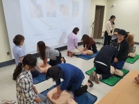 김해서부소방서, 서부노인종합복지관 대상 응급처치 교육