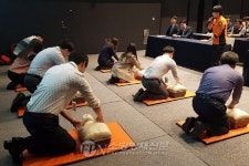 송파소방서, 주식회사 한양 직원 대상 심폐소생술 교육