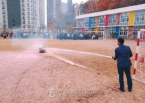 제천소방서, 동명초 합동 소방훈련
