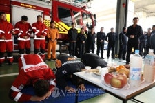 송파소방서, 신규소방차 무사고 안전기원제