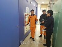 서순탁 종로소방서장, PAGODA 종로 어학원 화재안전 현장 점검