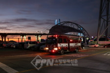 사천소방서, 해맞이 행사장 소방차 근접 배치