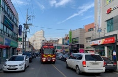 대덕소방서, 신탄진시장 소방 출동로 확보 훈련