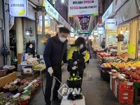 둔산소방서 한민전통시장 전문의소대, 코로나19 확산 방지 방역소독 봉사