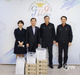 농협충주시지부, 국가직 전환 축하 위해 충주소방서 방문