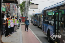 대구서부소방서, 출근길 마스크 착용 집중 홍보
