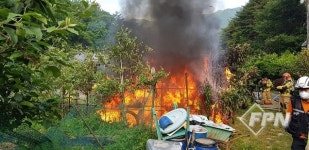 울산 울주군 운화리 비닐하우스 화재… 인명피해 없어