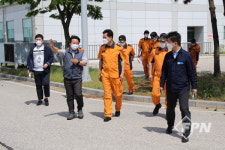류환형 영종소방서장, 아시아나에어포트 급유시설 현장예찰