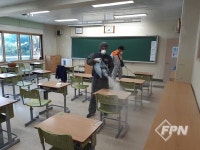 동해소방서 남ㆍ여의소대, 삼화초 방역 활동