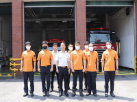 강한석 계양소방서장, 효성119안전센터 초도 방문