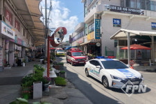 영월소방서, 소방차량 길 터주기 훈련