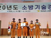 하동소방서, 경남소방기술경연대회 구급 분야 ‘3위’