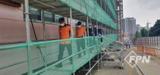 김흥곤 마포소방서장, 건축공사장 현지 확인ㆍ점검