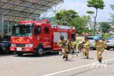 강원고성소방서, 소방기술경연대회 출전 대비 시연회