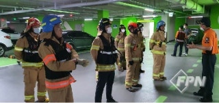 송도소방서, 더샵퍼스트파크 15단지 준초고층 소방훈련
