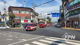 함양소방서, 한성사랑채 아파트 자위소방대 합동 소방훈련