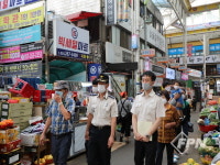 김용진 창원소방서장, 전통시장 현장 안전점검